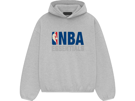 Essentials x NBA Light Heather Hoodie Front SneakerMood