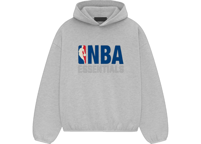 Essentials x NBA Light Heather Hoodie Front SneakerMood