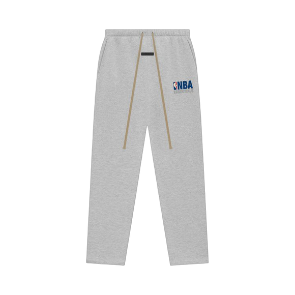 Essentials x NBA Light Heather Relaxed Sweatpant Front SneakerMood