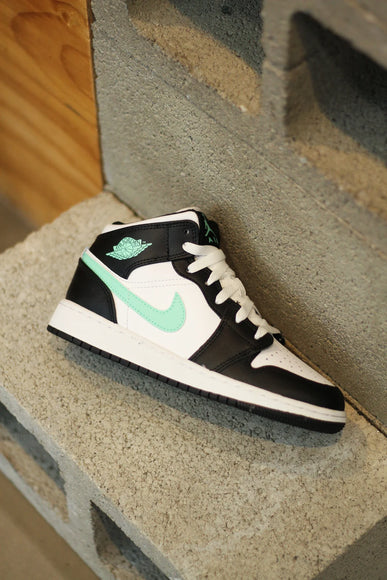 Nike Air Jordan 1 Mid GS 'Green Glow' - SneakerMood 