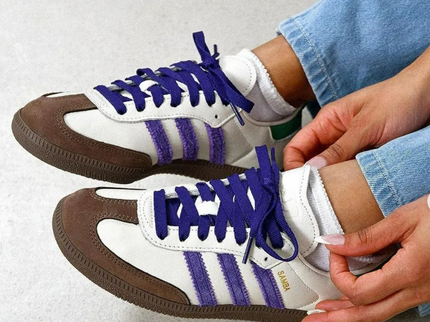 adidas Samba OG Off White Core Purple Green Brown