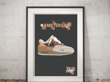 Nike Air Max 1 Amsterdam Poster - A3