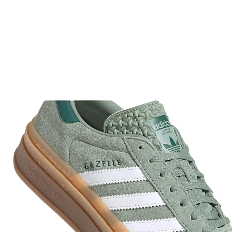 Adidas Adidas Gazelle Bold Silver Green - SneakerMood 