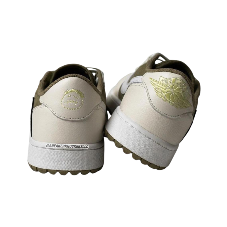 Nike Travis Scott x Air Jordan 1 Low Golf 'Neutral Olive' - SneakerMood 