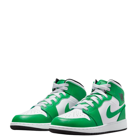 Nike Air Jordan 1 Mid GS 'Lucky Green'