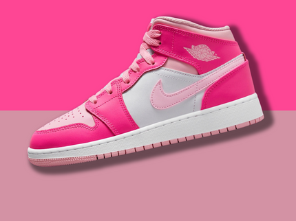 Nike Air Jordan 1 Mid GS 'Fierce Pink' Barbie