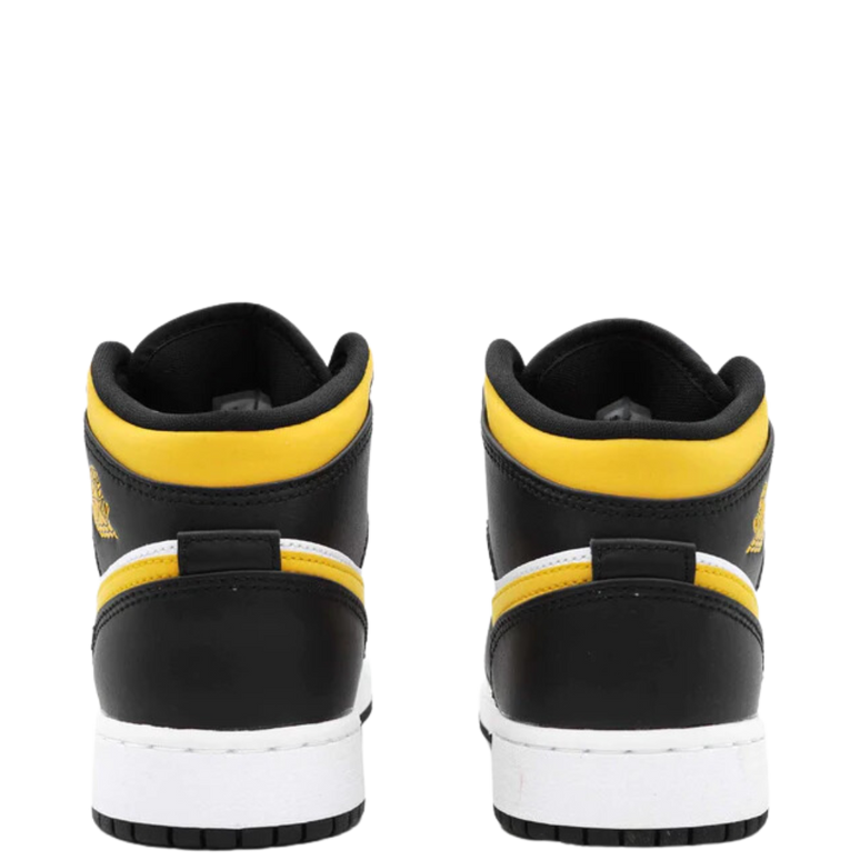 Nike Air Jordan 1 Mid White Pollen Black (GS)