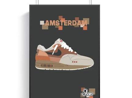 Nike Air Max 1 Amsterdam Poster - A3