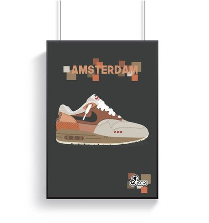 Nike Air Max 1 Amsterdam Poster - A3