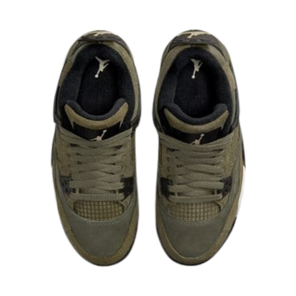 Nike Air Jordan 4 Retro GS 'Medium Olive' - SneakerMood 