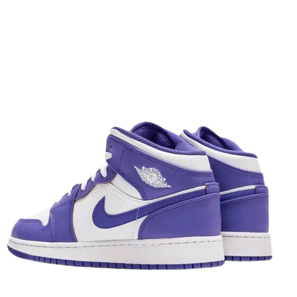 Nike Air Jordan 1 Mid GS 'Purple Venom' - SneakerMood 