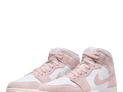 Air Jordan 1 Mid SE GS "Pink Suede"