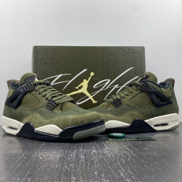 Air Jordan 4 Retro GS 'Medium Olive'