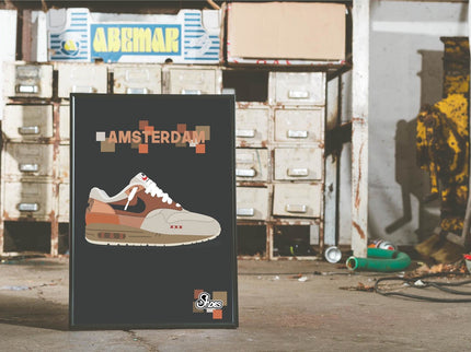 Nike Air Max 1 Amsterdam Poster - A3