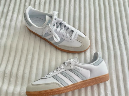 Adidas Samba OG White Halo Blue Gum 