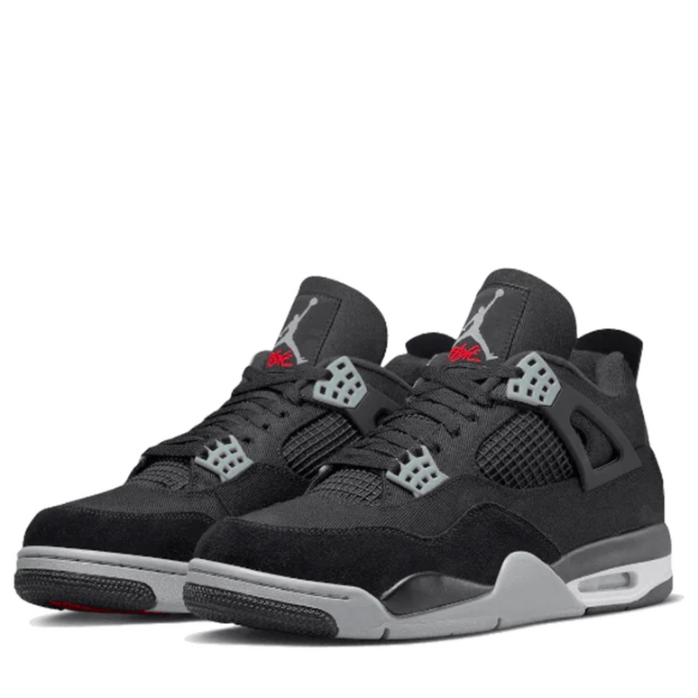 Nike Air Jordan 4 Black Canvas