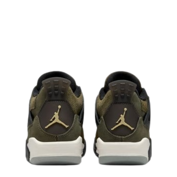 Nike Air Jordan 4 Retro GS 'Medium Olive' - SneakerMood 