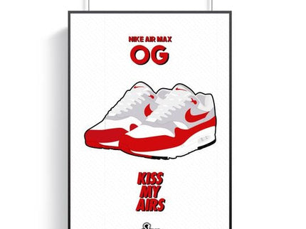 Shoesminded Nike Air Max 1 OG Red Poster