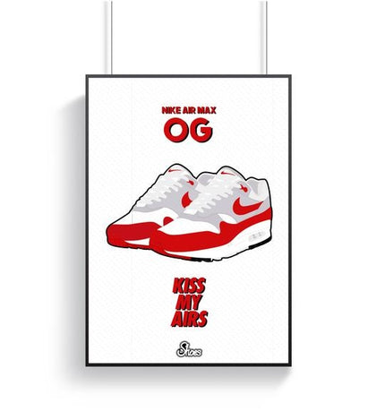 Shoesminded Nike Air Max 1 OG Red Poster