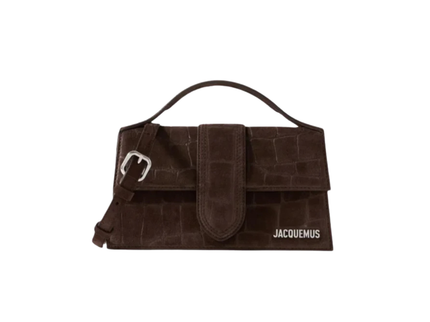 Jacquemus Le Grand Bambino Croco Dark Brown – SM-JAC-GB-CROCO-DARK-BROWN – SneakerMood – 01