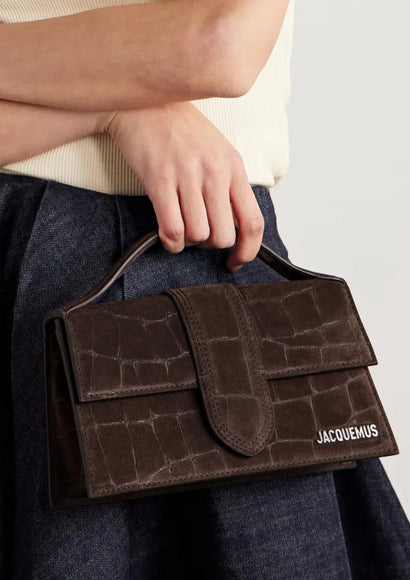 Jacquemus Le Grand Bambino Croco Dark Brown – SM-JAC-GB-CROCO-DARK-BROWN – SneakerMood – 02