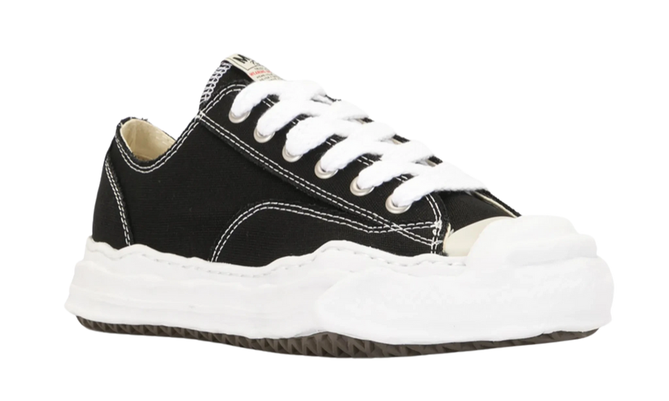 Maison Mihara Yasuhiro Hank OG Sole Canvas Low Black A05FW702 SneakerMood productfoto 2