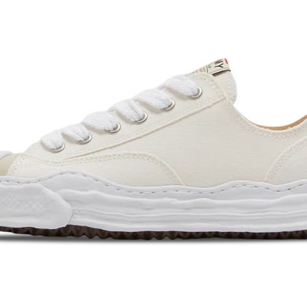 Maison Mihara Yasuhiro Hank OG Sole Canvas Low White A05FW702 SneakerMood termékfotó oldalnézetből