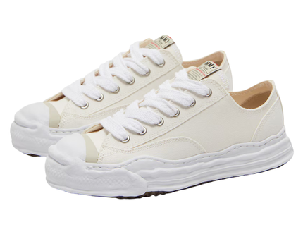 Maison Mihara Yasuhiro Hank OG Sole Canvas Low White A05FW702 SneakerMood productfoto 3