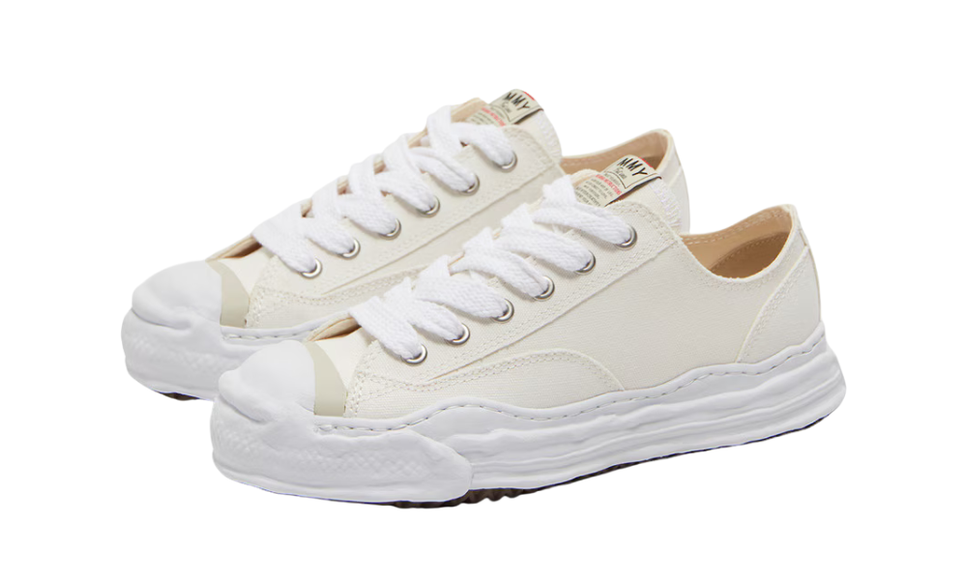 Maison Mihara Yasuhiro Hank OG Sole Canvas Low White A05FW702 SneakerMood productfoto 3