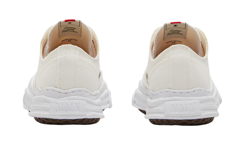 Maison Mihara Yasuhiro Hank OG Sole Canvas Low White A05FW702 SneakerMood productfoto 4