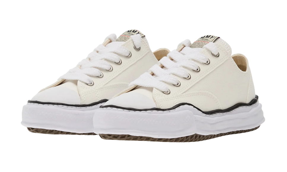 Maison Mihara Yasuhiro Peterson OG Sole Canvas Low White A01FW702 SneakerMood productfoto 3