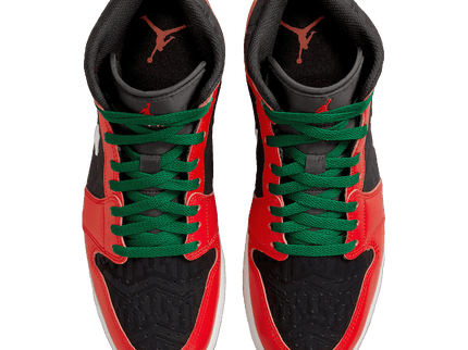 Nike Air Jordan 1 Mid SE Christmas DQ8417-006 top view SneakerMood