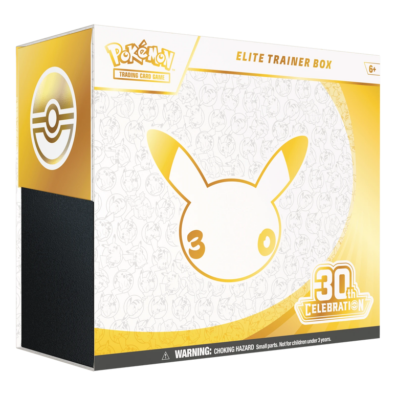 Pokémon TCG 30th Celebration Elite Trainer Box - SKU 895551 - front view - SneakerMood