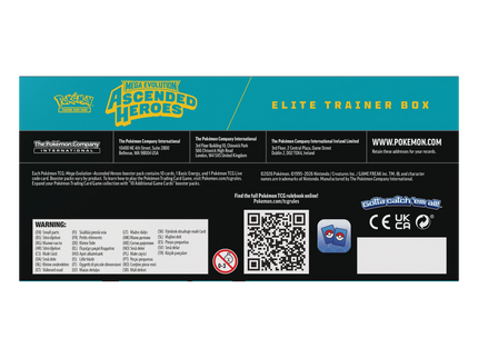 Pokémon TCG Ascended Heroes Elite Trainer Box - SKU 860574 - product detail 5 - SneakerMood