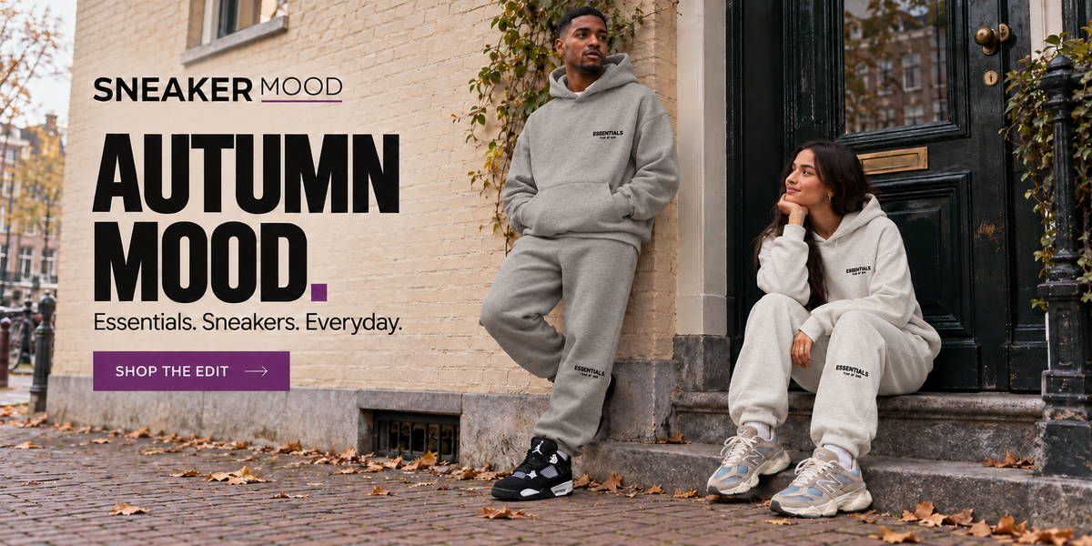Autumn Mood — Essentials winter sets with Jordan 4 and New Balance sneakers