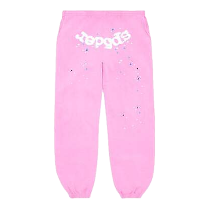 Sp5der OG Web Sweatpants Pink Front SneakerMood