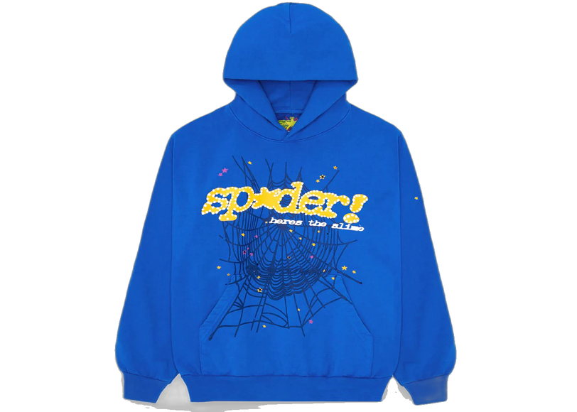 Sp5der TC Hoodie Blue Front SneakerMood