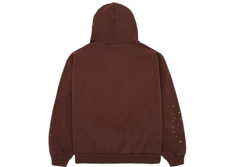 Sp5der Web Hoodie Brown Back SneakerMood