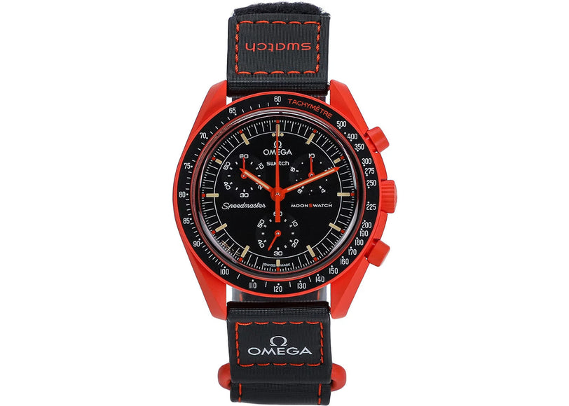 Swatch x Omega Bioceramic Moonswatch Mission On Earth Lava – SO33O100 – SneakerMood – 01