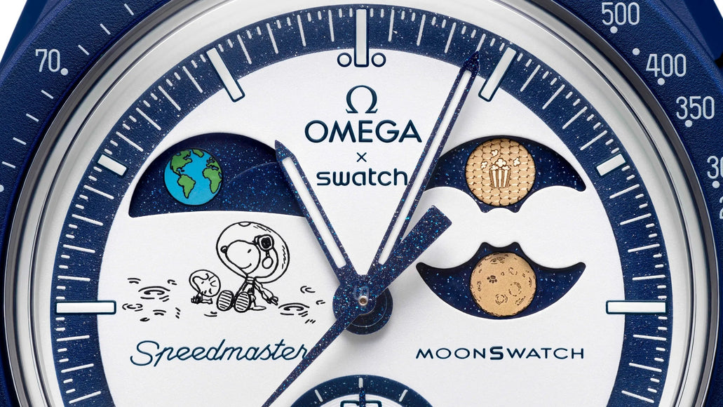 Swatch x Omega Bioceramic Moonswatch Mission to Earthphase Moonshine Gold PopCorn – SO33N702L – SneakerMood – 04