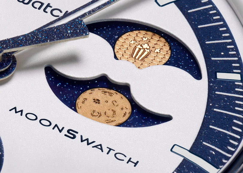 Swatch x Omega Bioceramic Moonswatch Mission to Earthphase Moonshine Gold PopCorn – SO33N702L – SneakerMood – 07