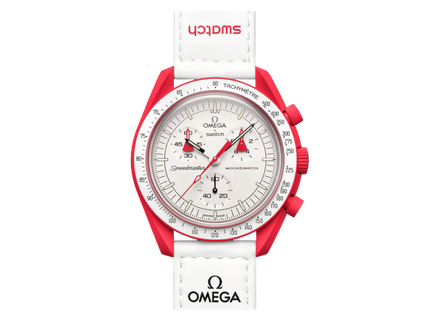 Swatch x Omega Bioceramic Moonswatch Mission to Mars – SO33R100 – SneakerMood – 01
