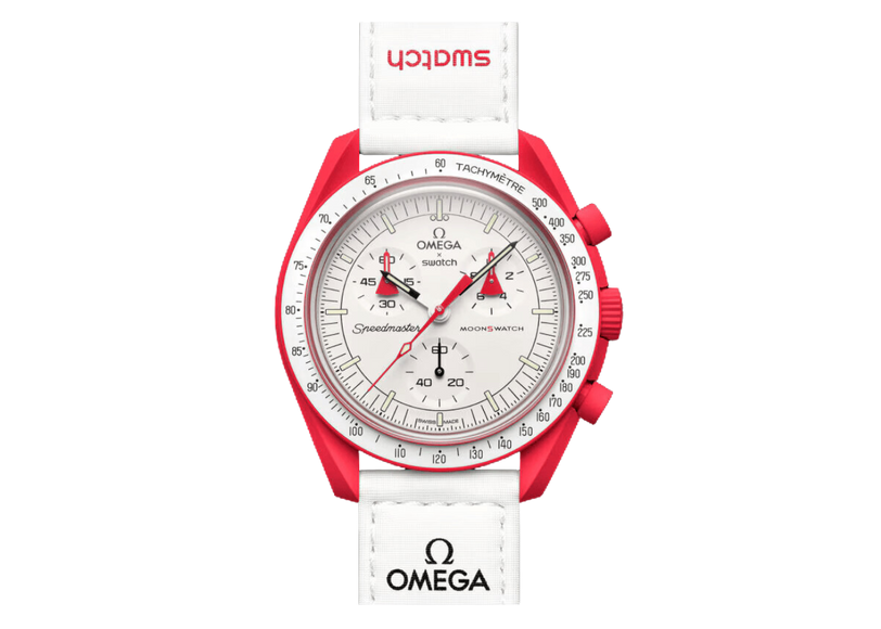 Swatch x Omega Bioceramic Moonswatch Mission to Mars – SO33R100 – SneakerMood – 01