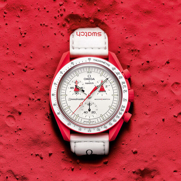 Swatch x Omega Bioceramic Moonswatch Mission to Mars – SO33R100 – SneakerMood – 04
