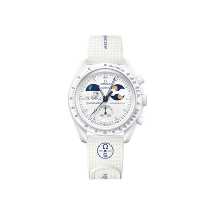 Swatch x Omega Mission to Earthphase Moonshine Gold Cold Moon – SO33W701L – SneakerMood – 01