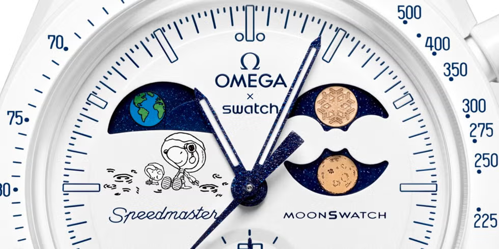 Swatch x Omega Mission to Earthphase Moonshine Gold Cold Moon – SO33W701L – SneakerMood – 02