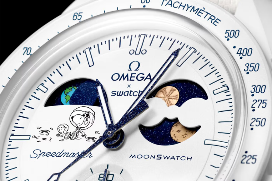 Swatch x Omega Mission to Earthphase Moonshine Gold Cold Moon – SO33W701L – SneakerMood – 03