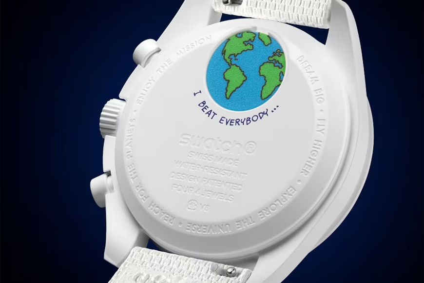 Swatch x Omega Mission to Earthphase Moonshine Gold Cold Moon – SO33W701L – SneakerMood – 04