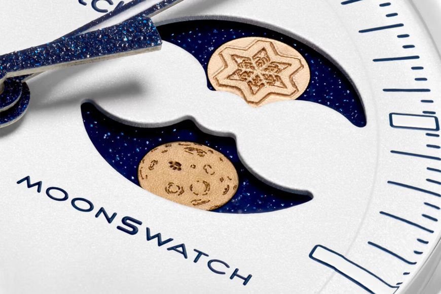 Swatch x Omega Mission to Earthphase Moonshine Gold Cold Moon – SO33W701L – SneakerMood – 07