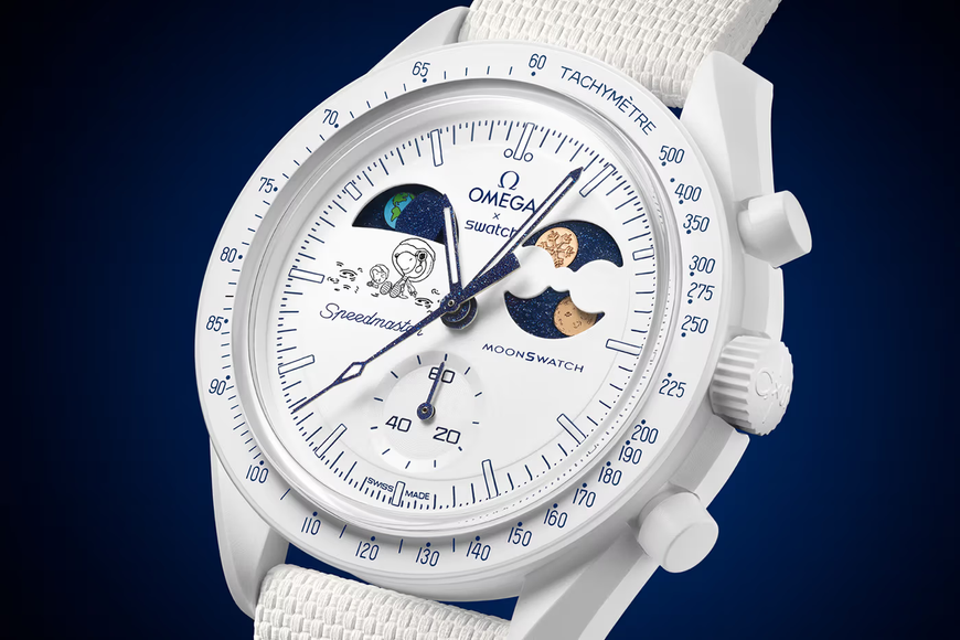 Swatch x Omega Mission to Earthphase Moonshine Gold Cold Moon – SO33W701L – SneakerMood – 08